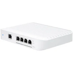 Layer 2 switch with (4) 10GbE RJ45 ports and (1) GbE, 802.3at PoE+ RJ45 input.The Switch Flex XG (USW Flex XG) is a fully manage