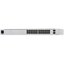 UBIQUITI Pro 24 (24) GbE ports (2) 10G SFP+ ports DC power backup-ready Layer 3 switching Silent cooling. - 2
