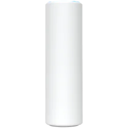 UBIQUITI U6 Mesh, WiFi 6, 6 spatial streams, 140 m² (1,500 ft²) coverage, 300+ connected devices, Powered using PoE, GbE uplink,