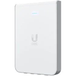 UniFi6 In-Wall. Wall-mounted WiFi 6 access point with a built-in PoE switch. - 6