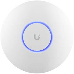 UBIQUITI U6+, WiFi 6, 4 spatial streams, 140 m² (1,500 ft²) coverage, 300+ connected devices, Powered using PoE, GbE uplink. - 2