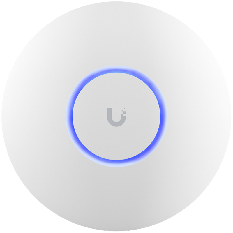 UBIQUITI U6+, WiFi 6, 4 spatial streams, 140 m² (1,500 ft²) coverage, 300+ connected devices, Powered using PoE, GbE uplink. - 1