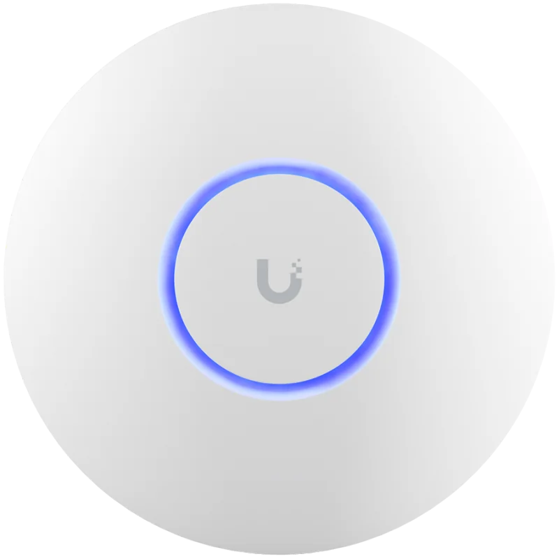 UBIQUITI U6+, WiFi 6, 4 spatial streams, 140 m² (1,500 ft²) coverage, 300+ connected devices, Powered using PoE, GbE uplink. - 1