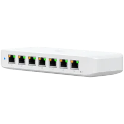 Ubiquiti USW-Ultra-210W-EU compact, Layer 2, 8-port GbE PoE switch with versatile mounting options, 7x GbE PoE+ output ports, Gb