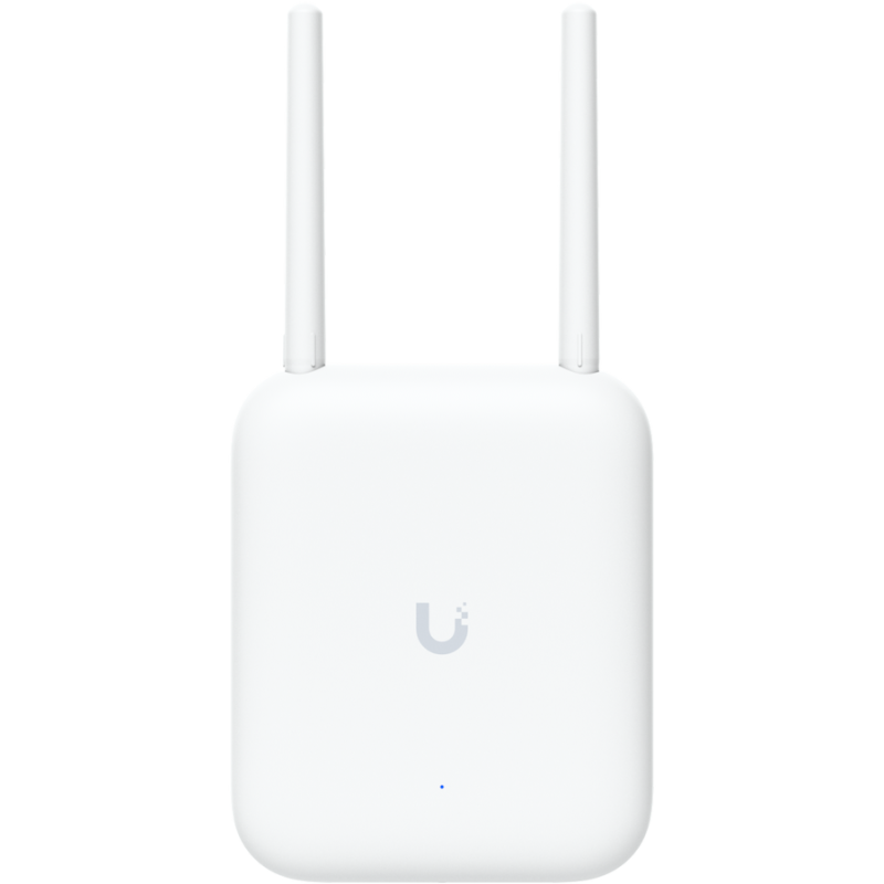 Ubiquiti U7-Outdoor All-weather WiFi 7 AP with 4 spatial streams, an integrated directional super antenna, and versatile mountin