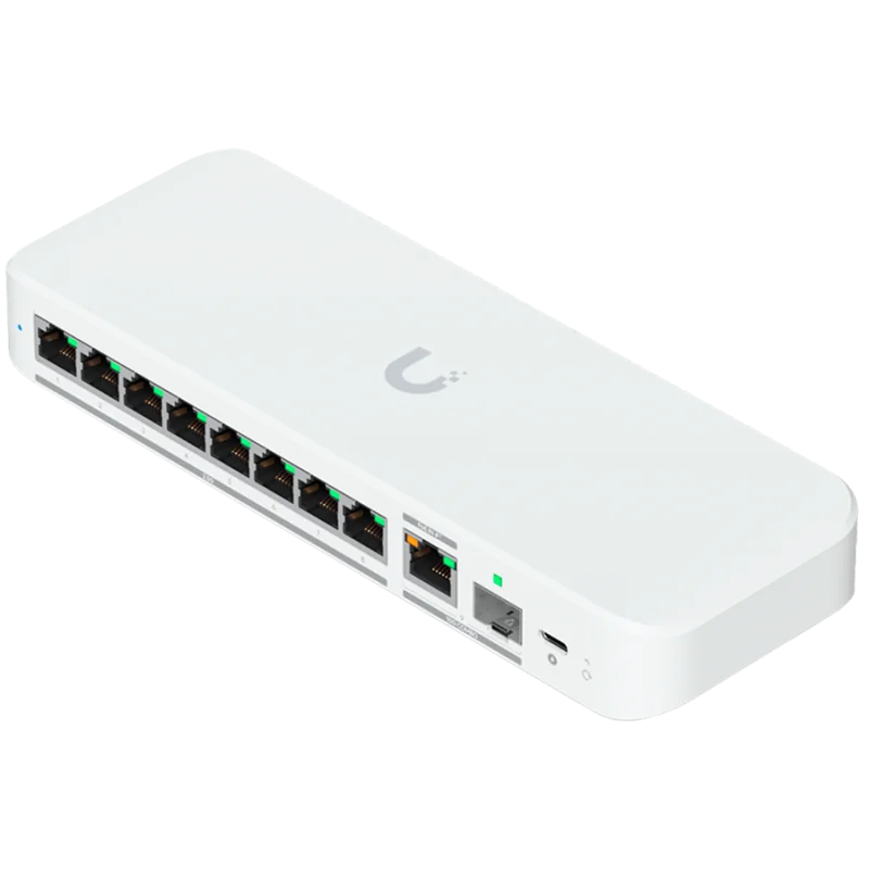 Ubiquiti switch USW-Flex-2.5G-8-EU 8-port 2.5 GbE ports, 10 GbE PoE+ input port for power / SFP+ port combo - 1