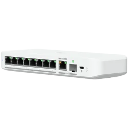 Ubiquiti switch USW-FLEX-2.5G-8-POE 8-port 2.5 GbE PoE++, 10 GbE PoE+++ input port for power / SFP+ port combo - 2