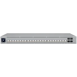 Ubiquiti Layer 3 Etherlighting switch USW-PRO-HD-24-EU, (22) 2.5 GbE, (2) 10 GbE ports, (4) 10G SFP+ ports. DC power backup read