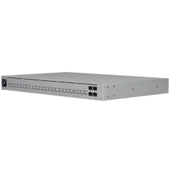 Ubiquiti Layer 3 Etherlighting switch USW-PRO-HD-24-EU, (22) 2.5 GbE, (2) 10 GbE ports, (4) 10G SFP+ ports. DC power backup read