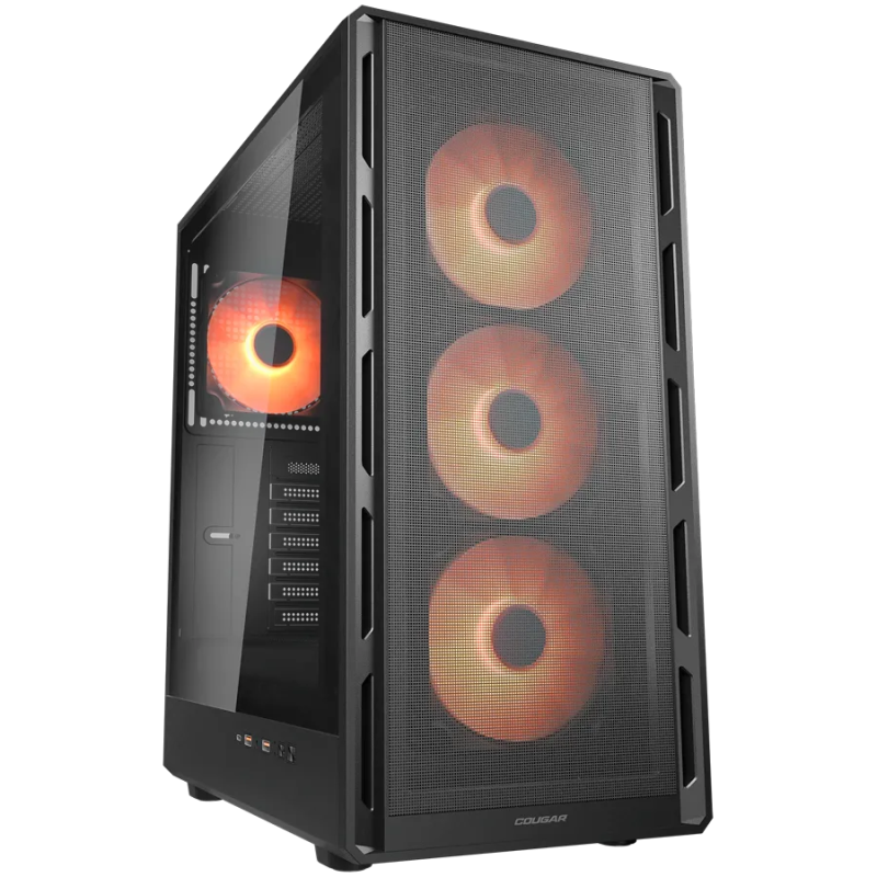 COUGAR AIRFACE PURE PRO PC Case, Mid Tower, Black - 1