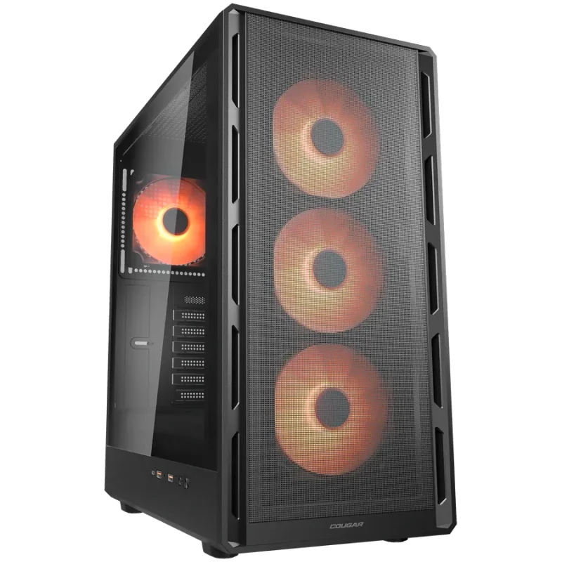 COUGAR AIRFACE PURE PRO PC Case, Mid Tower, Black - 1