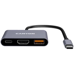 CANYON hub DS-4 3in1 USB-C Grey - 7