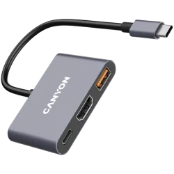 CANYON hub DS-4 3in1 USB-C Grey - 8