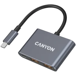 CANYON hub DS-3 3in1 USB-C Dark Grey - 6