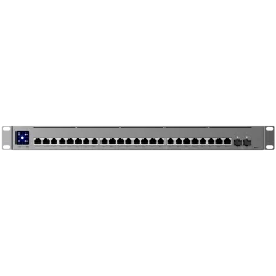 Ubiquiti Layer 3 Etherlighting USW-Pro-XG-24-PoE-EU (16) 10 GbE, (8) 2.5 GbE, and (2) 25G SFP28 ports - 1