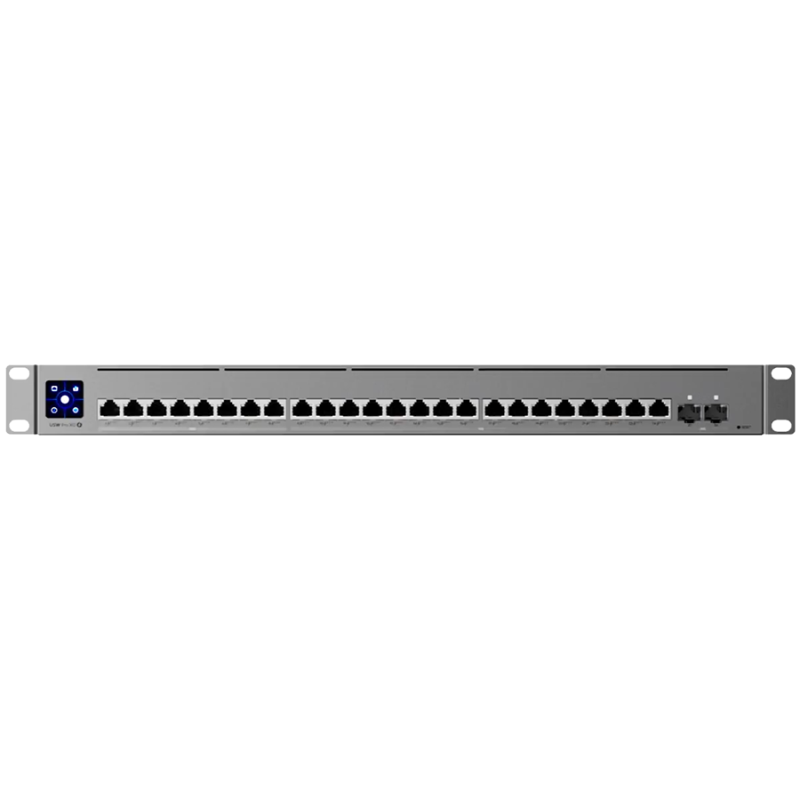 Ubiquiti Layer 3 Etherlighting USW-Pro-XG-24-PoE-EU (16) 10 GbE, (8) 2.5 GbE, and (2) 25G SFP28 ports - 1