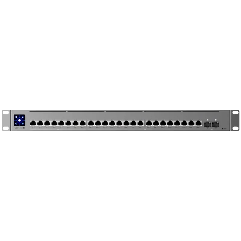 Ubiquiti Layer 3 Etherlighting USW-Pro-XG-24-PoE-EU (16) 10 GbE, (8) 2.5 GbE, and (2) 25G SFP28 ports - 1