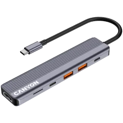 CANYON hub DS-17 6in1 4k USB-C Grey - 10