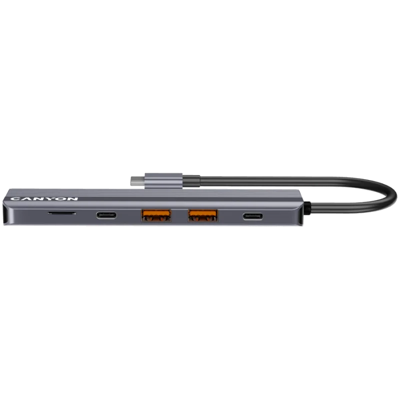 CANYON hub DS-17 6in1 4k USB-C Grey - 1