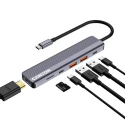 CANYON hub DS-17 6in1 4k USB-C Grey - 13
