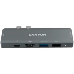 CANYON hub DS-5 7in1 Thunderbolt 3 Space Grey - 6