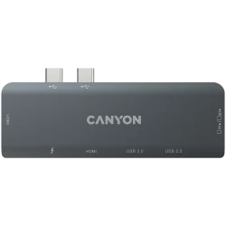 CANYON hub DS-5 7in1 Thunderbolt 3 Space Grey - 9