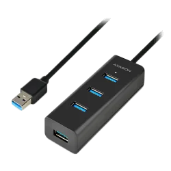 AXAGON HUE-S2BL 4x USB3.0 Charging Hub 1.2m Cable, MicroUSB Charging - 3