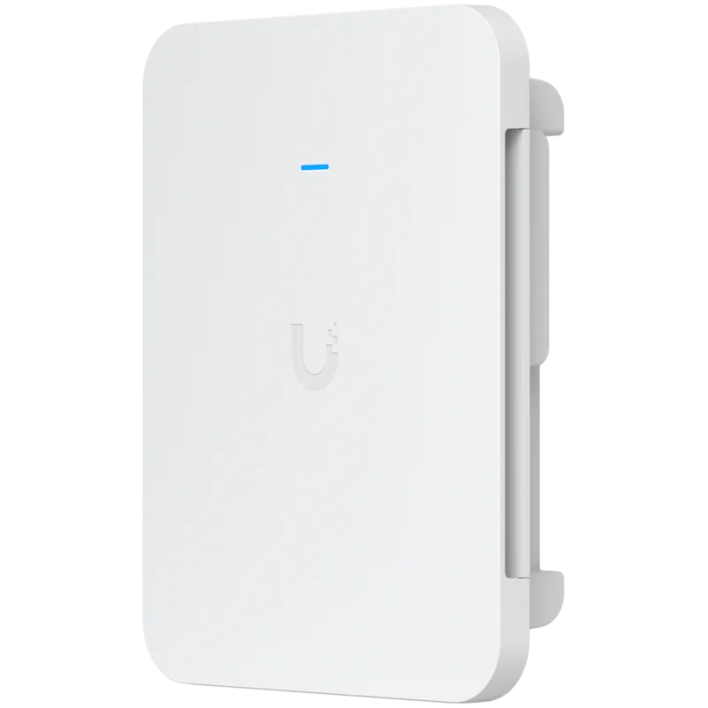 Ubiquiti U7-Pro-Wall mounted WiFi 7 AP with 6 spatial streams and 6 GHz support tailored for home builders with seamless install