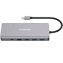 CANYON hub DS-12 13in1 4k USB-C Dark Grey - 3