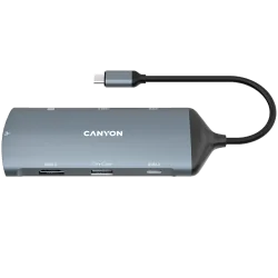CANYON hub DS-15 8in1 4k USB-C Dark Grey - 3