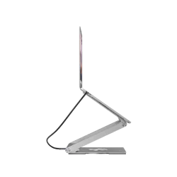 Canyon Laptop stands with hub, TYPE C F to HDMI2.0+2USB3.0+USBC3.0+RJ45+PD, TYEP C TO C cable 1m white with Emarker: HUSB332A, M