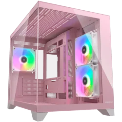 COUGAR FV150 Mini RGB PC Case, Mid tower, Pink - 1