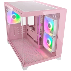 COUGAR FV150 Mini RGB PC Case, Mid tower, Pink - 2