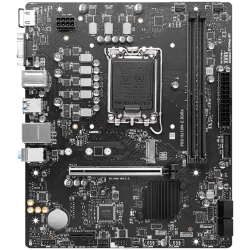 MSI PRO H610M-E DDR4, Micro-ATX, Socket 1700, Dual Channel DDR4 3200(OC)MHz, 1x PCIe x16 slots, 1x M.2 slots, 1x HDMI, 1 x VGA, 