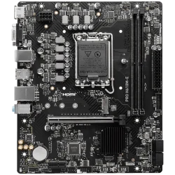 MSI PRO H610M-E, mATX, LGA 1700, Dual Channel DDR5 5600+MHz, 1x PCIe x16 slot, 1x M.2 slot, 1x HDMI, 1x VGA, 2x USB 3.2 Gen 1, 4