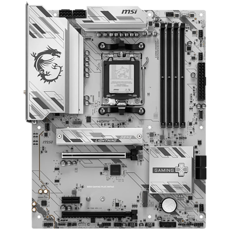 MSI B850 GAMING PLUS WIFI6E, ATX, Socket AM5, 4x DDR5 Dual Channel up to 8200(OC)MHz, 2x PCIe x16 slot, 2x M.2 slot, 4x USB 5Gbp