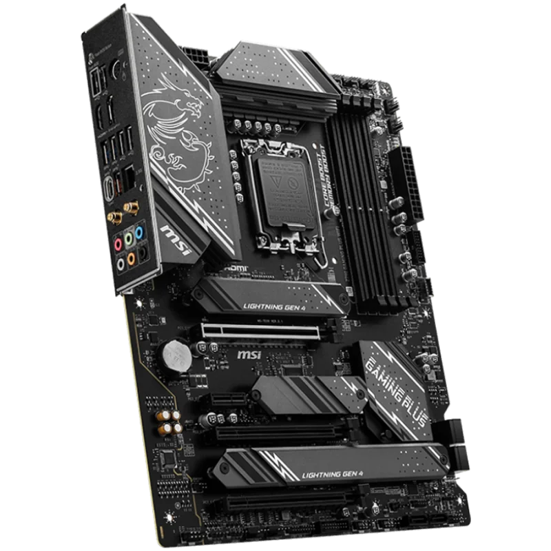 MSI Z790 GAMING PLUS WIFI , LGA 1700, 4xDDR5, Dual Channel DDR5 up to 7200+(OC)MHz, 3x PCIe x16 slot, 4x M.2 slots, 1x USB 3.2 G