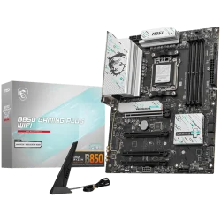 MSI B850 GAMING PLUS WIFI, ATX, Socket AM5, 4x DDR5 Dual Channel DDR5 up to 8200(OC)MHz, 4x PCIe 3.0 x16 slot, 3x M.2 slot, 4x U