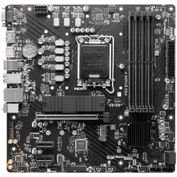 MSI PRO B760M-P, mATX, LGA 1700, Dual Channel DDR5 6800, 1x PCIe x16 slots, 2x M.2 slots, 1x HDMI, 1x DP, 1x VGA, 1x USB 3.2 Gen