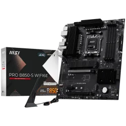 MSI PRO B850-S WIFI6E, ATX, Socket AM5, 4x DDR5 Dual Channel up to 8200(OC)MHz, 2x PCIe x16 slot, 2x M.2 slot, 4x USB 5Gbps, 3x 