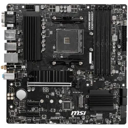 MSI B550M PRO-VDH WIFI,m-ATX,Socket AM4,AMD B550 Chipset,4 DIMMs,Dual Channel DDR4 up to 4400+(OC)MHz,1x PCIe 4.0/3.0 x16 slot,2
