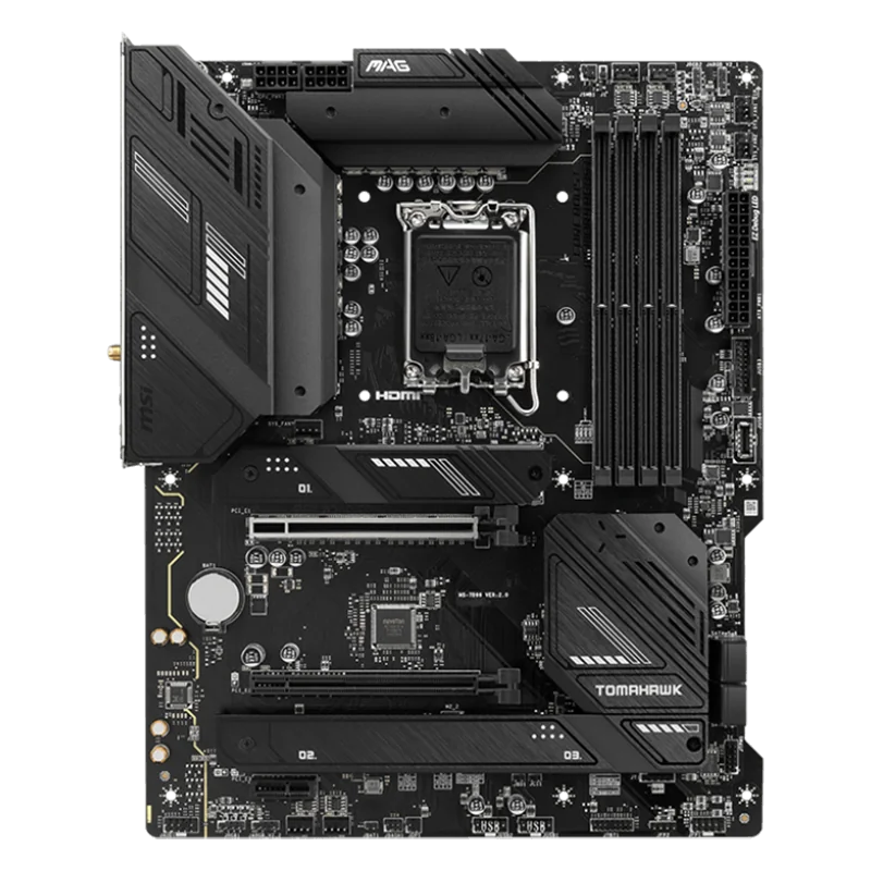 MSI MAG B760 TOMAHAWK WIFI, ATX, Socket 1700, Dual Channel DDR5 7000+(OC)MHz, 2x PCIe x16 slots, 3x M.2 slots, 1x HDMI, 1x DP, 1