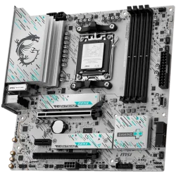 MSI B850M GAMING PLUS WIFI, mATX, Socket AM5, 4x DDR5 Dual Channel DDR5 up to 8200(OC)MHz, 2x PCIe x16 slot, 2x M.2 slot, 3x USB