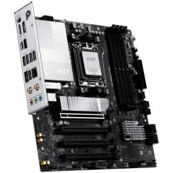 MSI PRO B850M-P WIFI, mATX, Socket AM5, 4x DDR5 Dual Channel DDR5 up to 8200(OC)MHz, 4x PCIe x16 slot, 3x M.2 slot, 4x USB 2.0, 