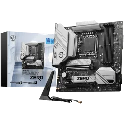 MSI B760M PROJECT ZERO, mATX, Socket LGA 1700, Dual Channel DDR5 7800+(OC)MHz, 2x PCIe x16 slots, 2x M.2 slots, 1x HDMI, 1x DP, 