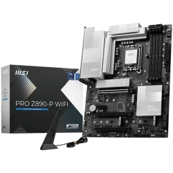 MSI PRO Z890-P WIFI, LGA 1851, Dual Channel DDR5 up to 9200(OC)MHz, 3x PCIe x16 slots, 4x M.2 slot, 4xUSB 2.0, 2xUSB 5Gbps A, 1x