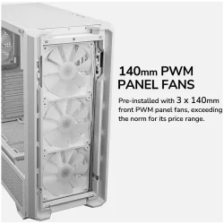 COUGAR MX600 PC Case, Mid Tower, White - 13