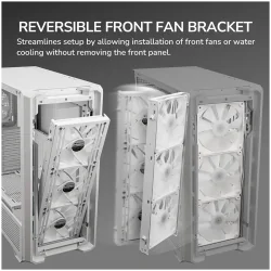 COUGAR MX600 PC Case, Mid Tower, White - 17