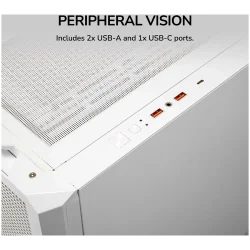 COUGAR MX600 PC Case, Mid Tower, White - 24