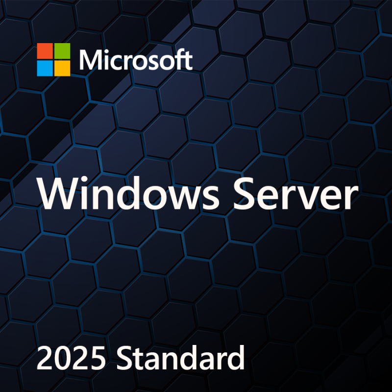 Windows Svr Std 2025 64Bit English 1pk DSP OEI DVD 24 Core - 1